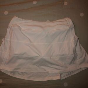 White lululemon pace rival skirt 15” tall